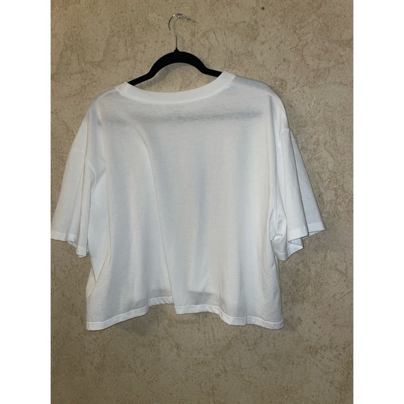 Under Armour Boxy Crop Short Sleeve White T-Shirt - Picture 4 of 7